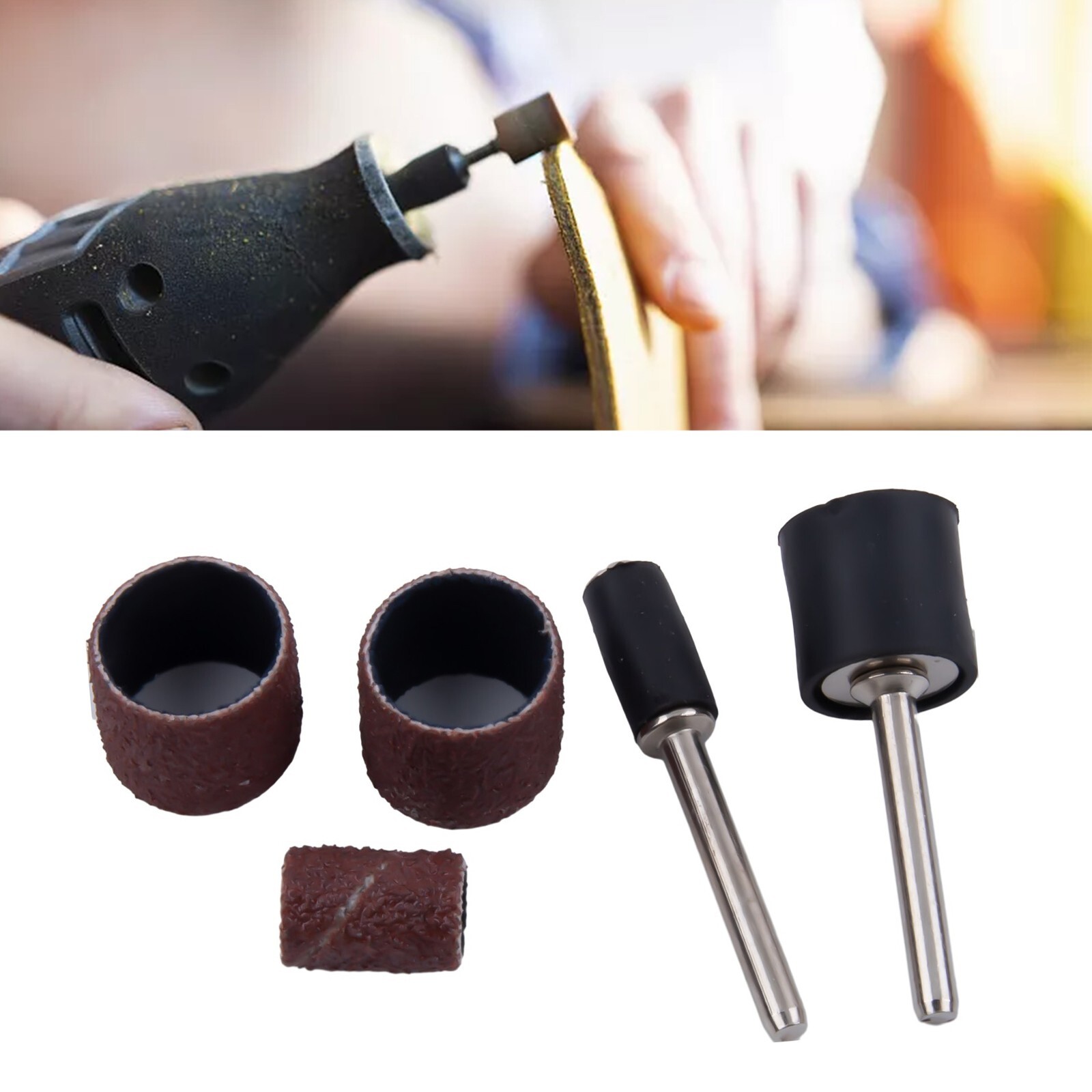 Power Tool Sanding Drum Kit Extension Rod Workshop Equipment 2 Size Accessories