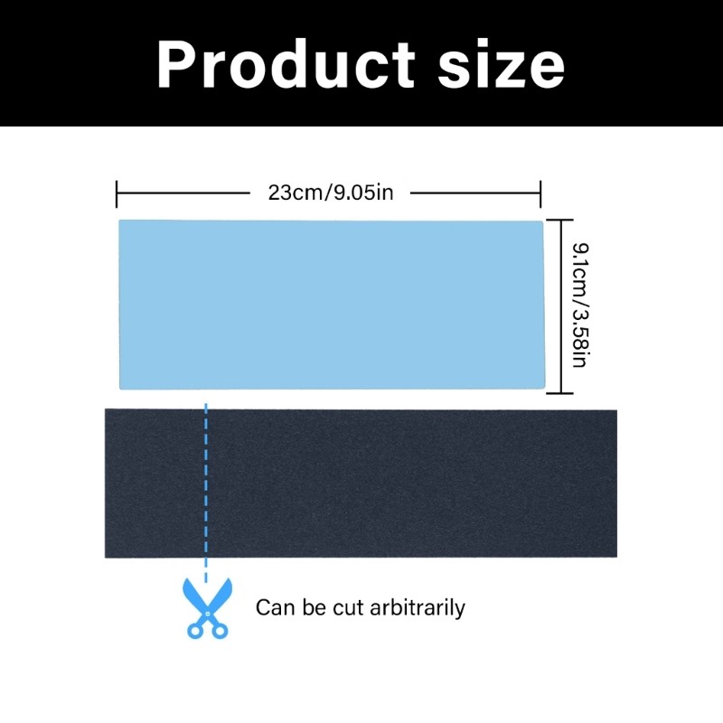 Industrial Grade 9×3.6 Inch Sandpaper 5 Sheets Multi Grit Carbon Backed for