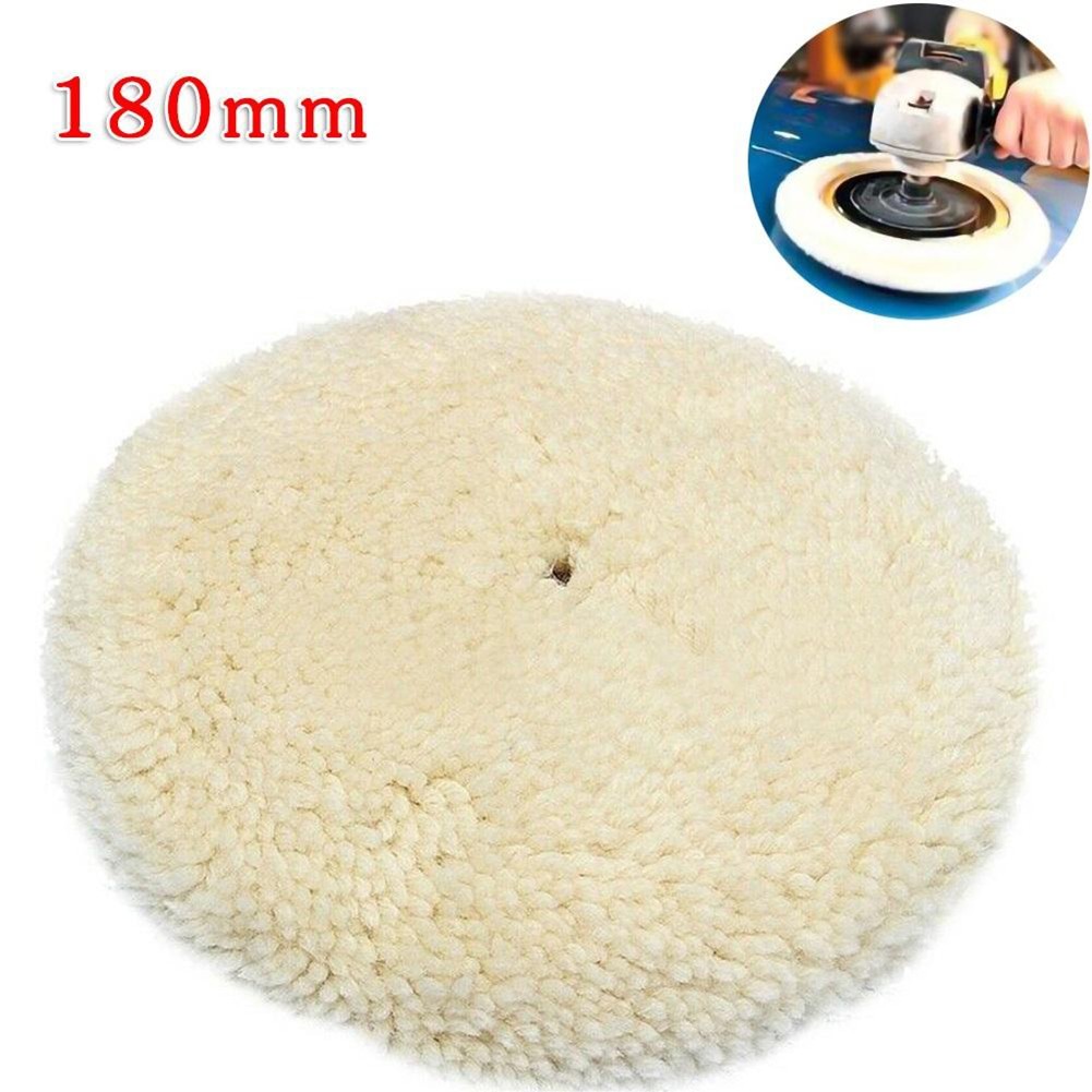 7 180mm Wool Polishing Buffing Bonnet Buffer Pad For Car Polisher Cleaning Set