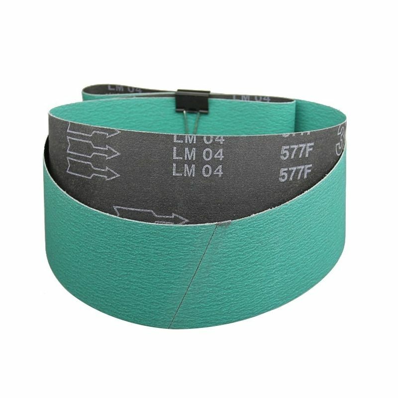 Zirconia Alumina 577F Abrasive Sanding Belts Knife Metal 4 pieces 2000*75 mm