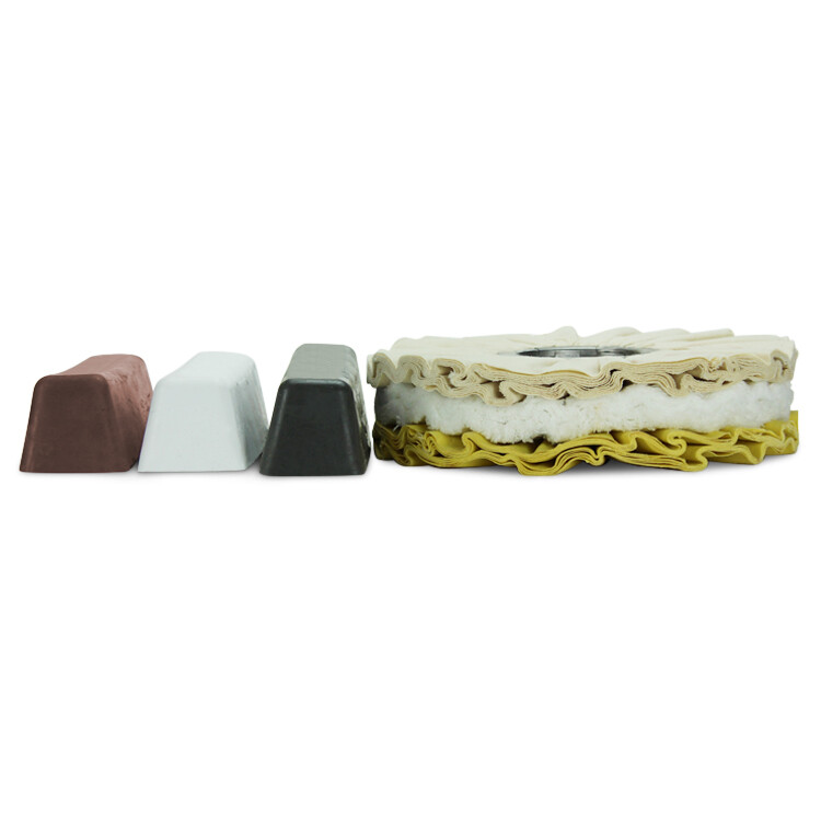 6 Piece Aluminum Buffing Kit: 10″ Airway Buffing Wheels & XL Polishing Compounds