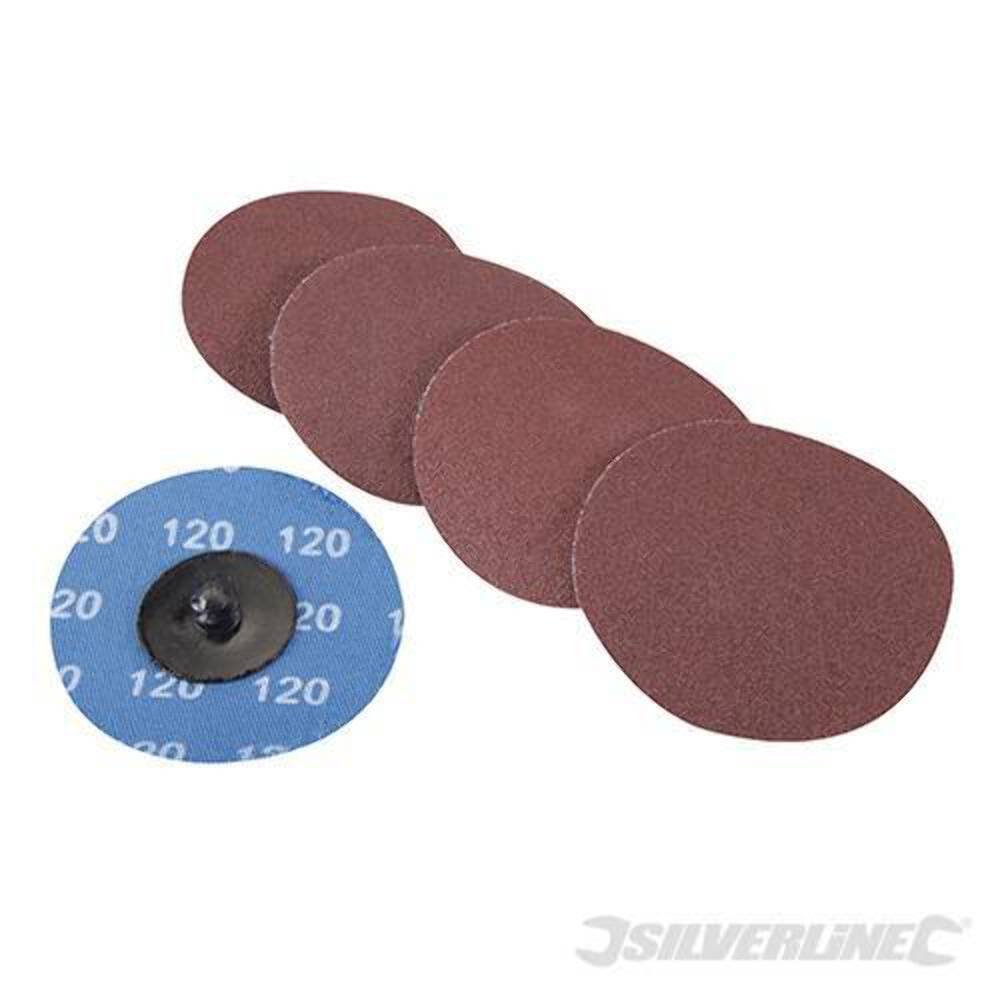 75mm Aluminum Oxide Snap Discs Grain 60 80 120 Silverline Offer