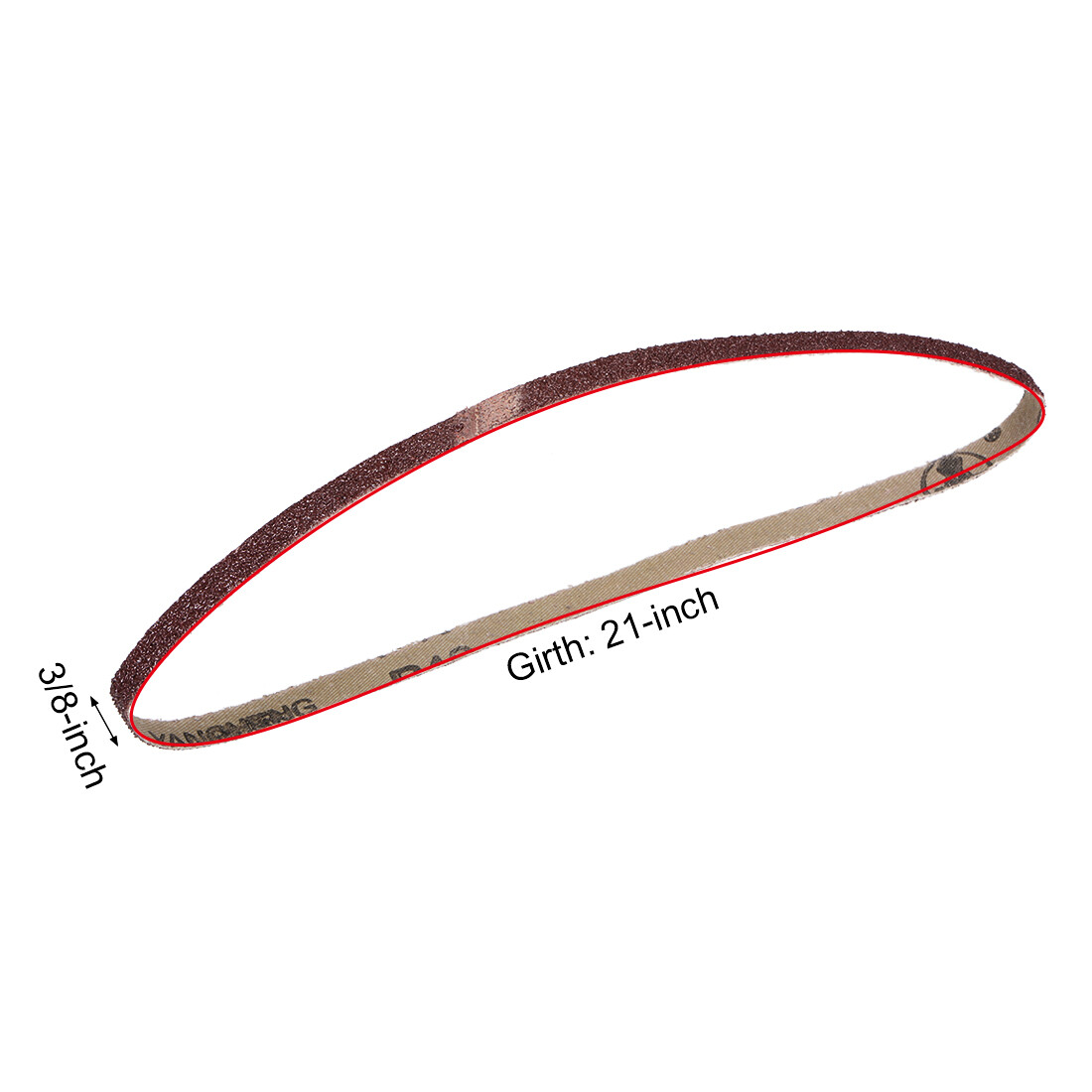 12pcs Sanding Belt 40 Grit Aluminum Oxide 3/8-inch x 21-inch