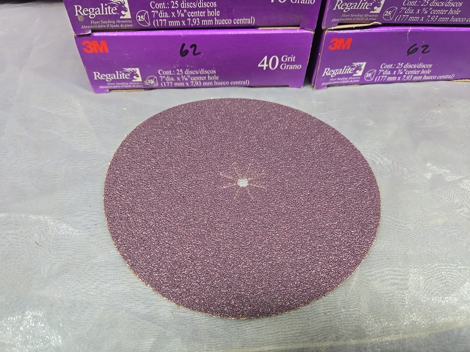 3M Regalite 7in Floor Surfacing Discs 40 Grit