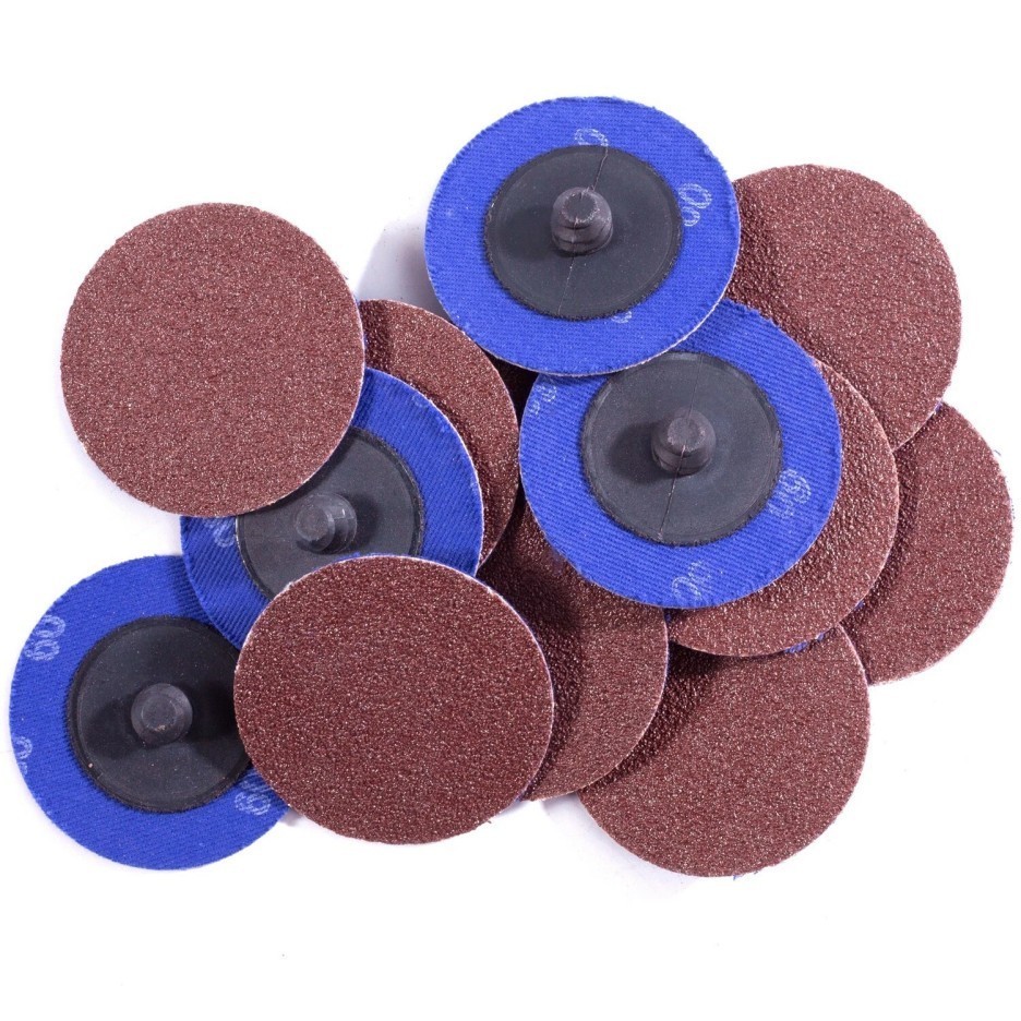 50P 2 inch 80 Grit Aluminum Oxide Roll Lock Die Grinder Sanding Grinding Disc-##