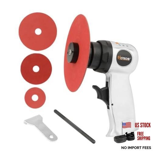 5″ Air High-Speed Sander, 18000RPM Pneumatic Rotary Sander with 4″, 5″, 6″