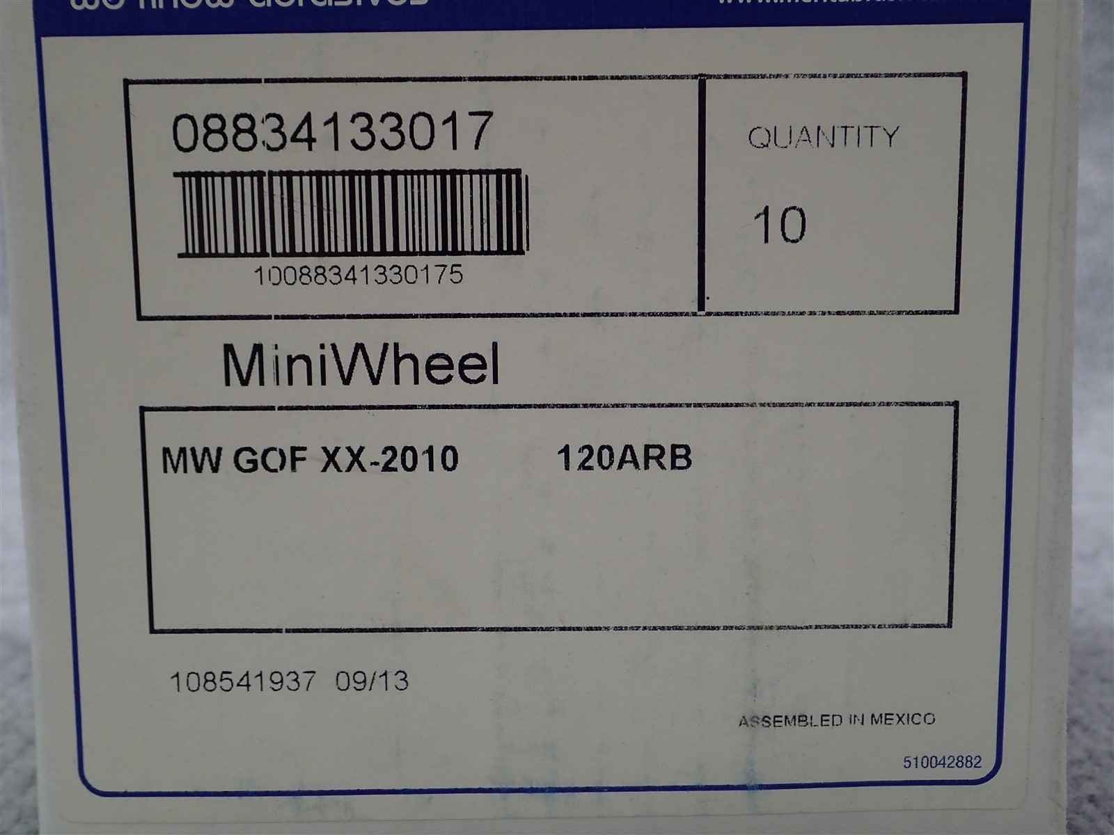 New BOX OF 10 MERIT ABRASIVES FLAP WHEEL, 2″ 120 grit 1/4″-20 Threaded W15
