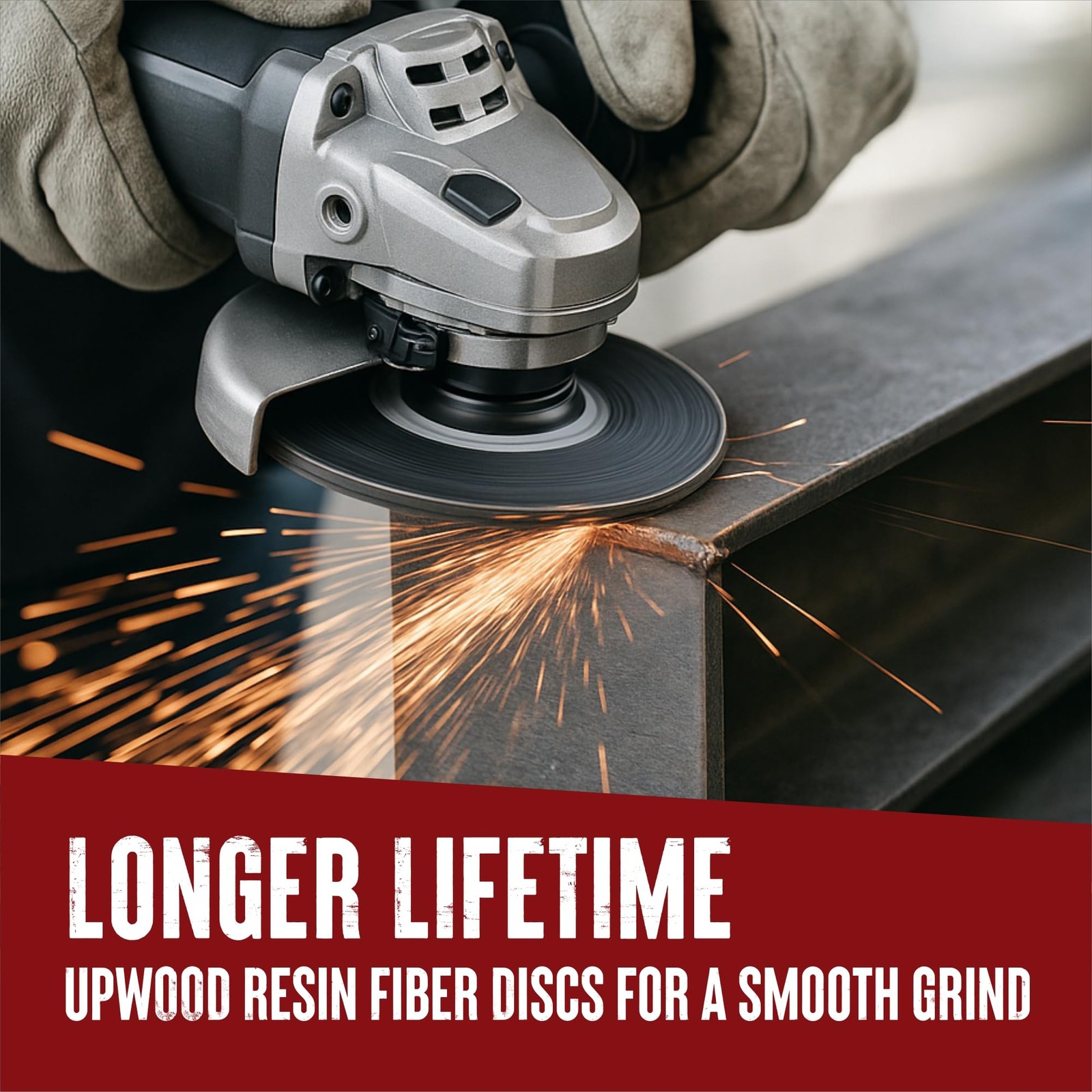 UPWOOD Aluminum Oxide Resin Fiber Sanding and Grinding Discs, 5” x 7/8”, 24 G…