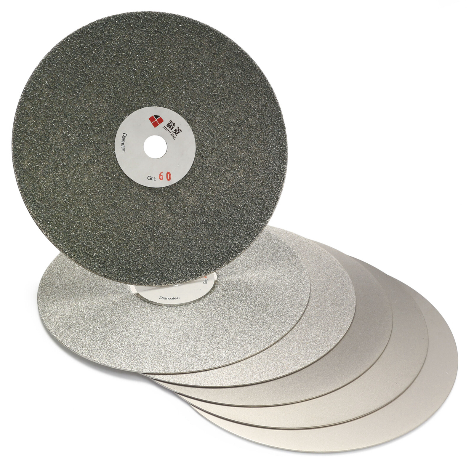 6Pcs 6″ 150mm Grit 60-3000 Diamond Grinding Discs Set Flat Lap Disk Stone Tools