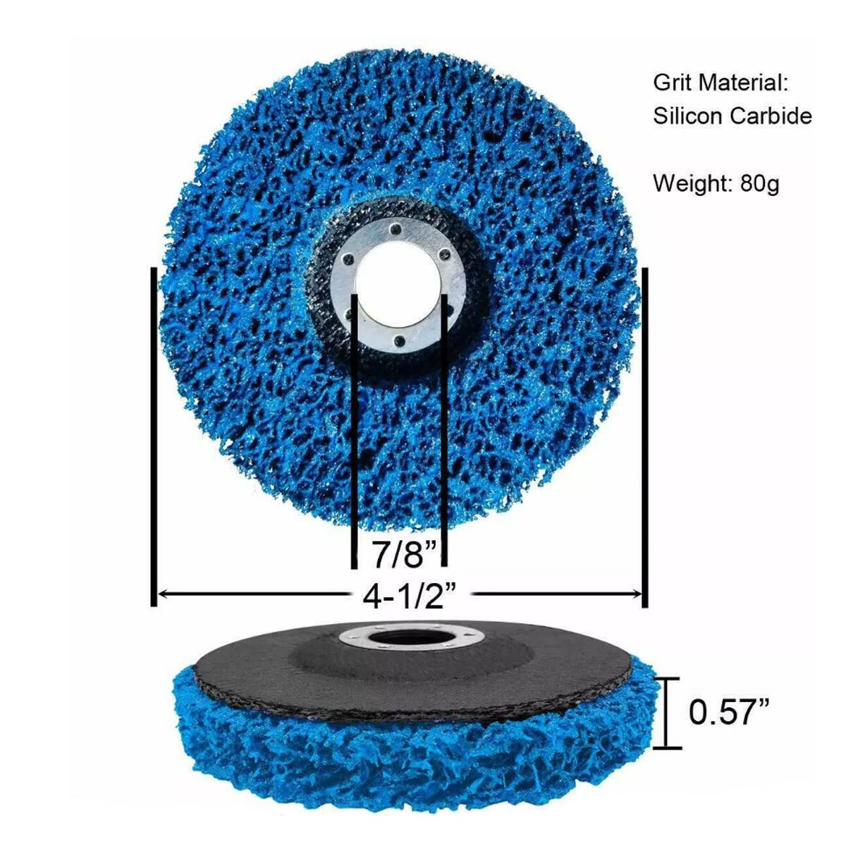 6Pcs 4.5Inch Poly Strip Disc Wheel Paint Rust Removal Clean For Angle Grinder