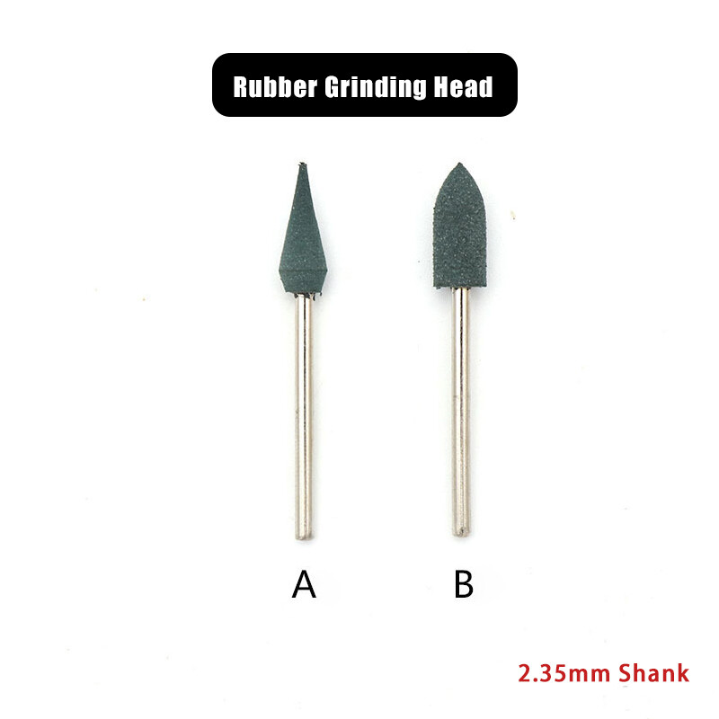 2.35mm Shank Cowhide / Rubber / Sesame Grinding Heads Jade Polishing Buffing