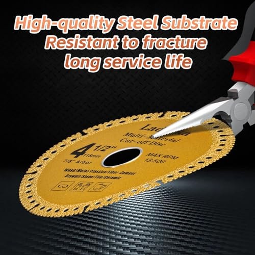 4-Pack 4-1/2 Inch Electro Plated Diamond Grinding Wheel – Heavy Duty