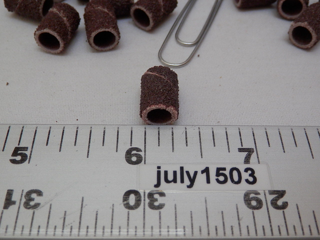 (30) NEW Dremel 431 Sanding Drums – 60 Grit – 1/4″ Rotary Tool Band Sleeve
