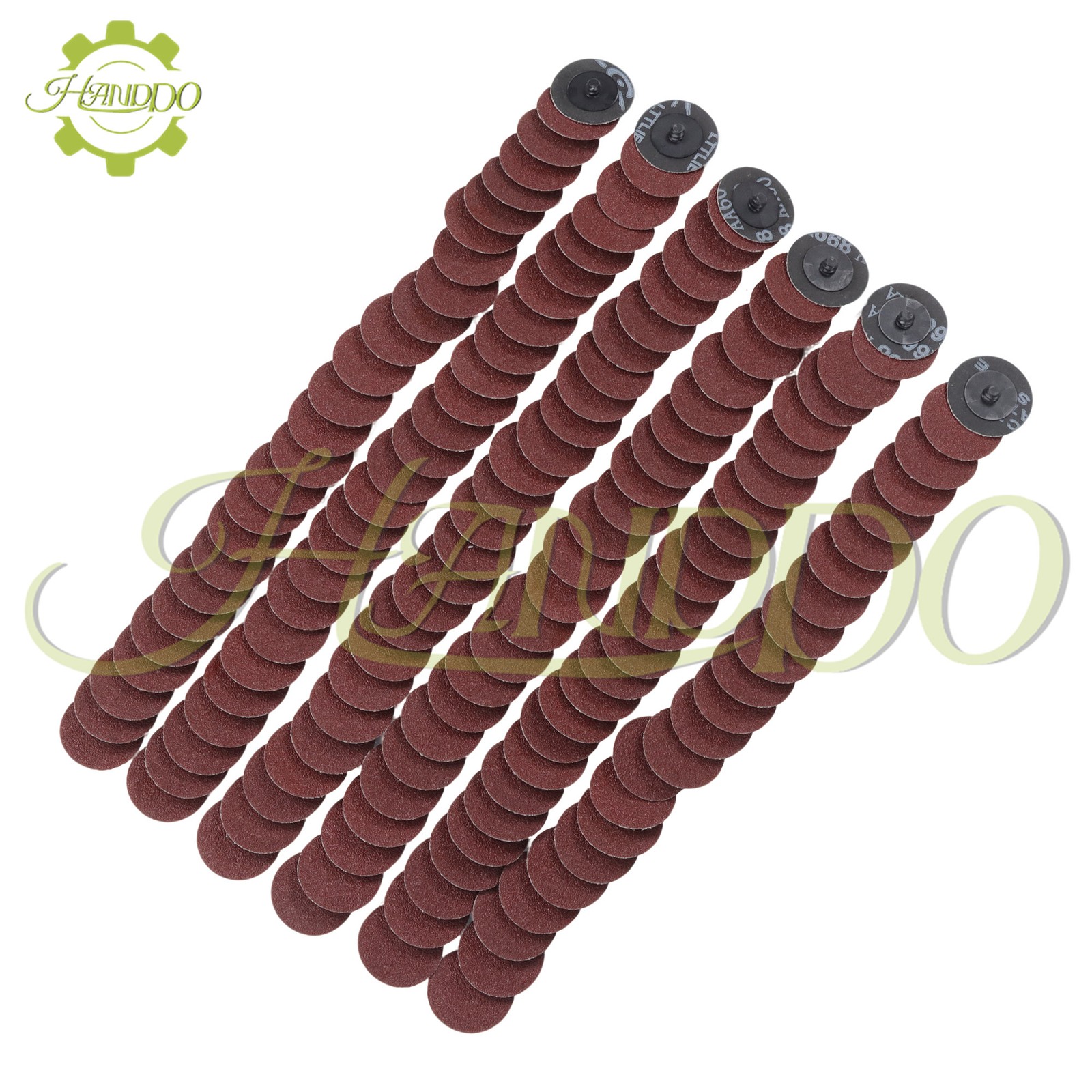 (150 Pc) 2 Inch Sanding Discs 60 Grit Medium Twist lock Die Grinder Sanding Disc