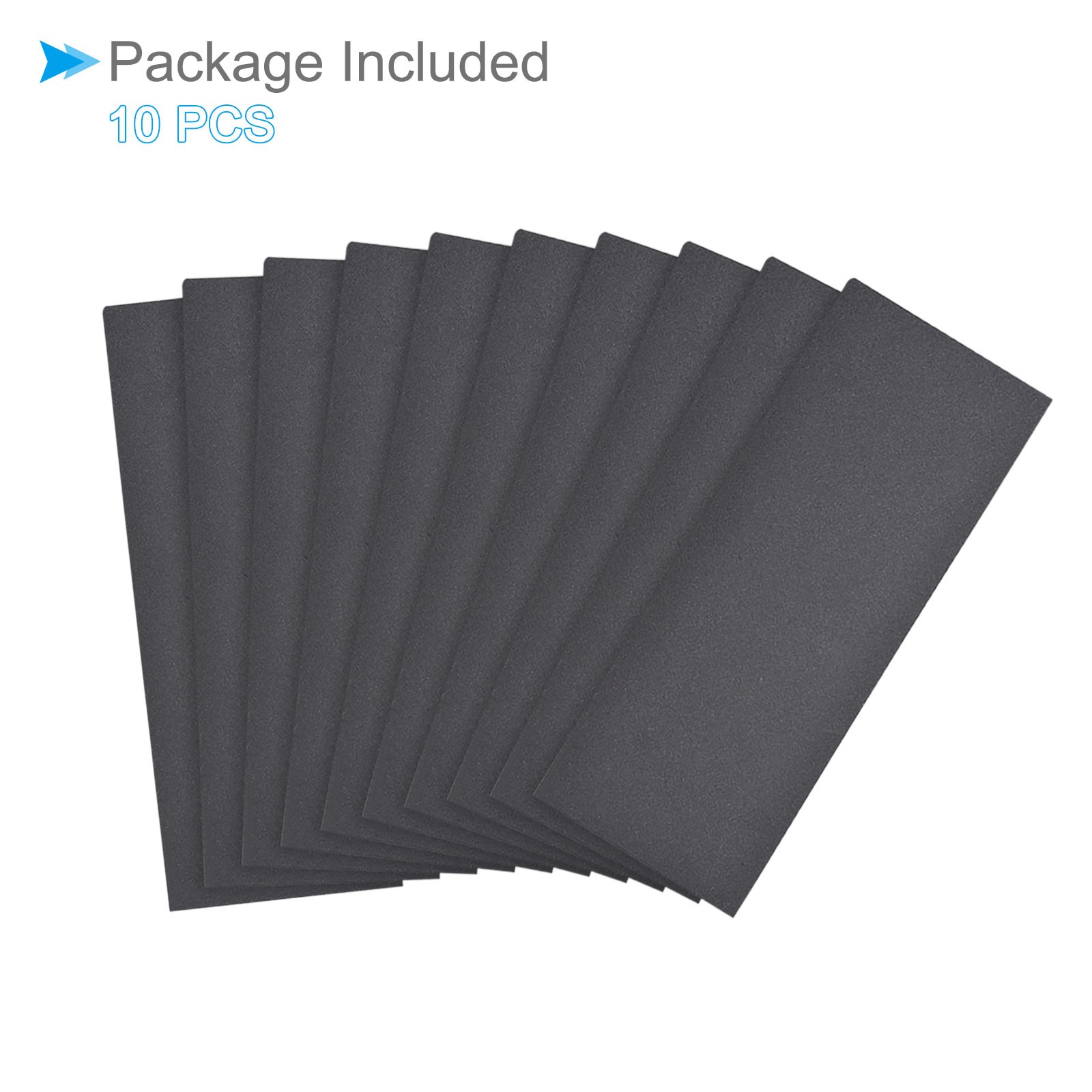 Sanding Sheets, 9 Inch x 3.6 Inch 500 Grits Sandpaper Silicon Carbide 10 Pieces