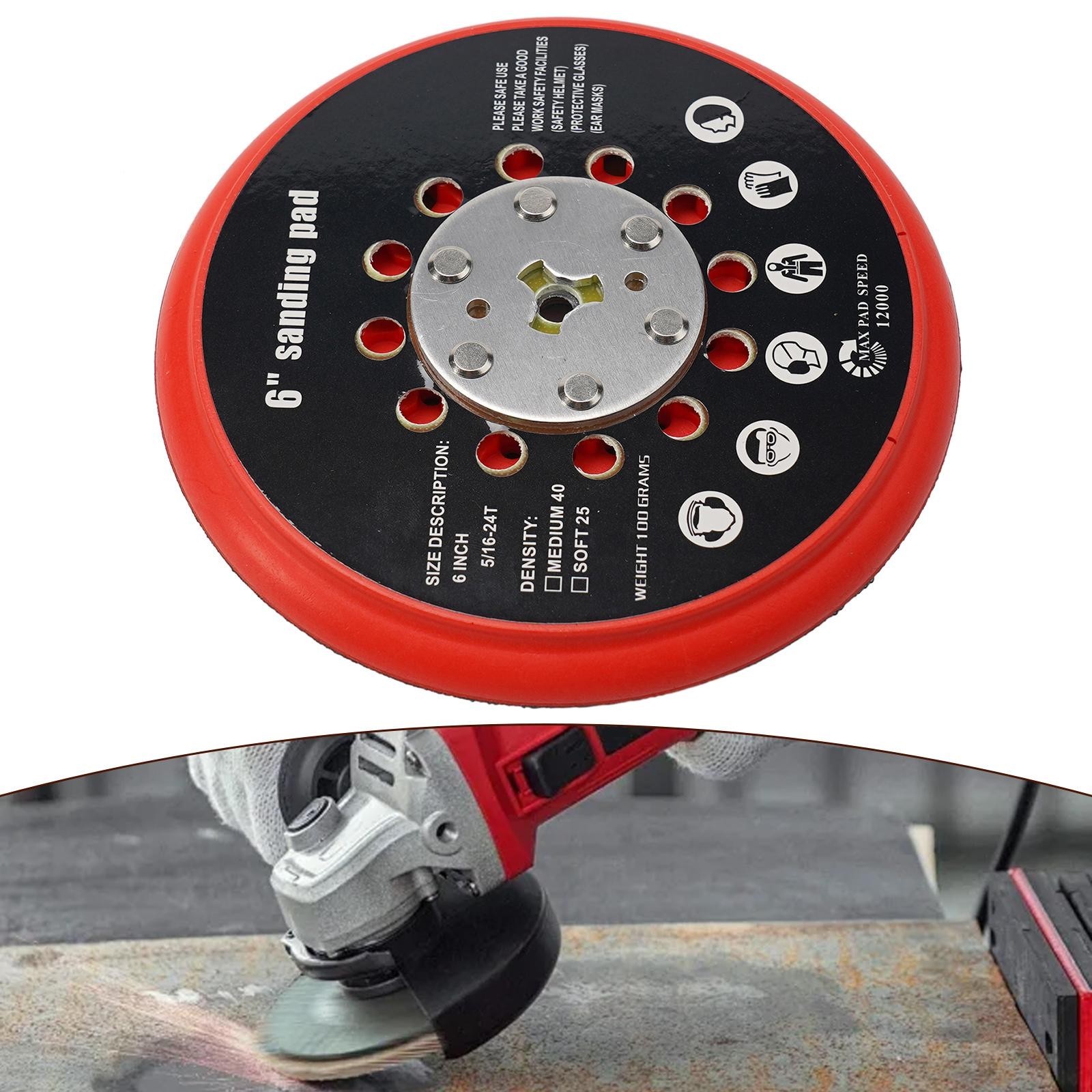 Red And Black for multi Hole Back Up Sanding Pad Replacement For Bosch RSM6045