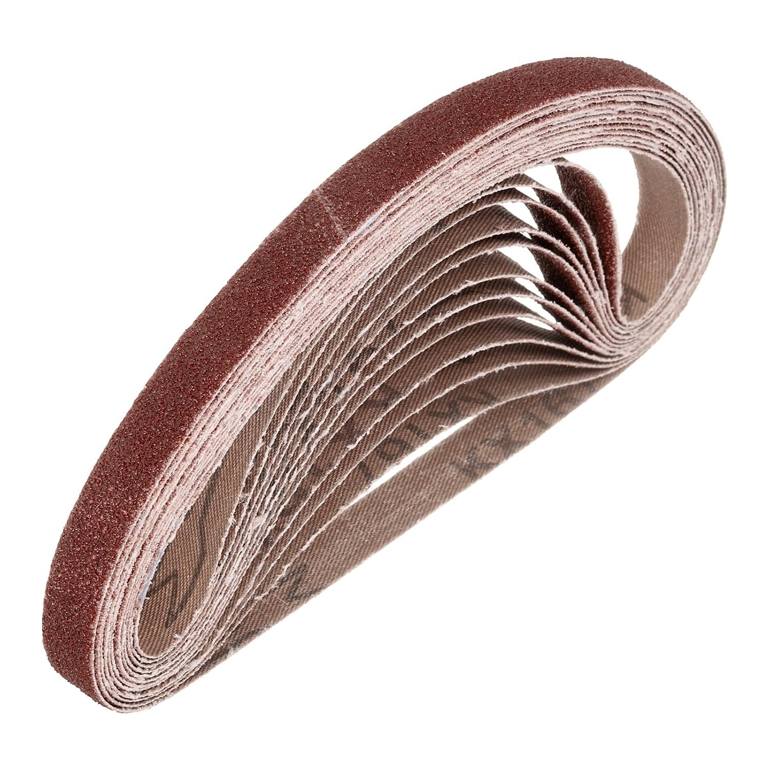 Versatile 3/4 x 20 1/2 Inch 80 Grit Aluminum Sanding Belts for Wood & Metal Work
