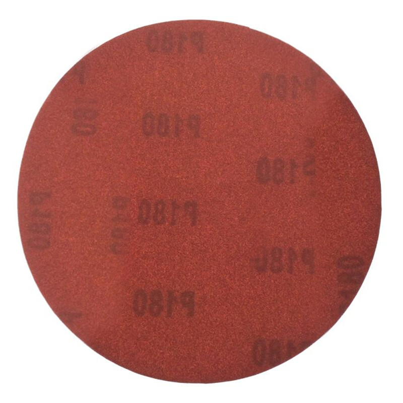 7 Inch 180mm Red Dry Sandpaper Abrasive Sanding Discs Polishing Pad 40-2000 Grit