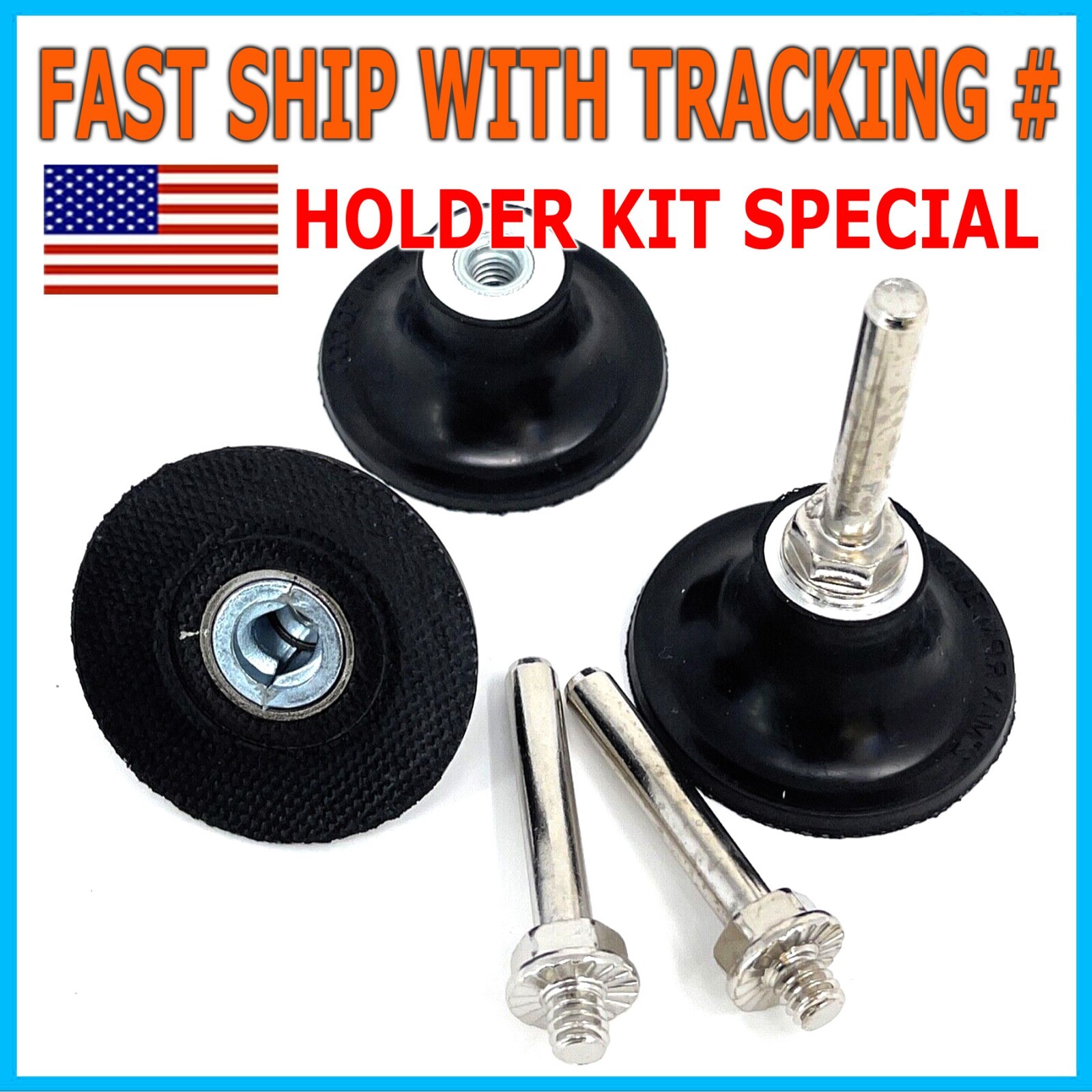 2 inch Roloc Disc Pad Holder Roll on Conditioning Sanding / 3 Pack