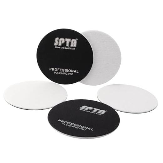 5 Pcs 6″(150mm) Car Glass Polishing Discs – Microfiber Buffing Pad
