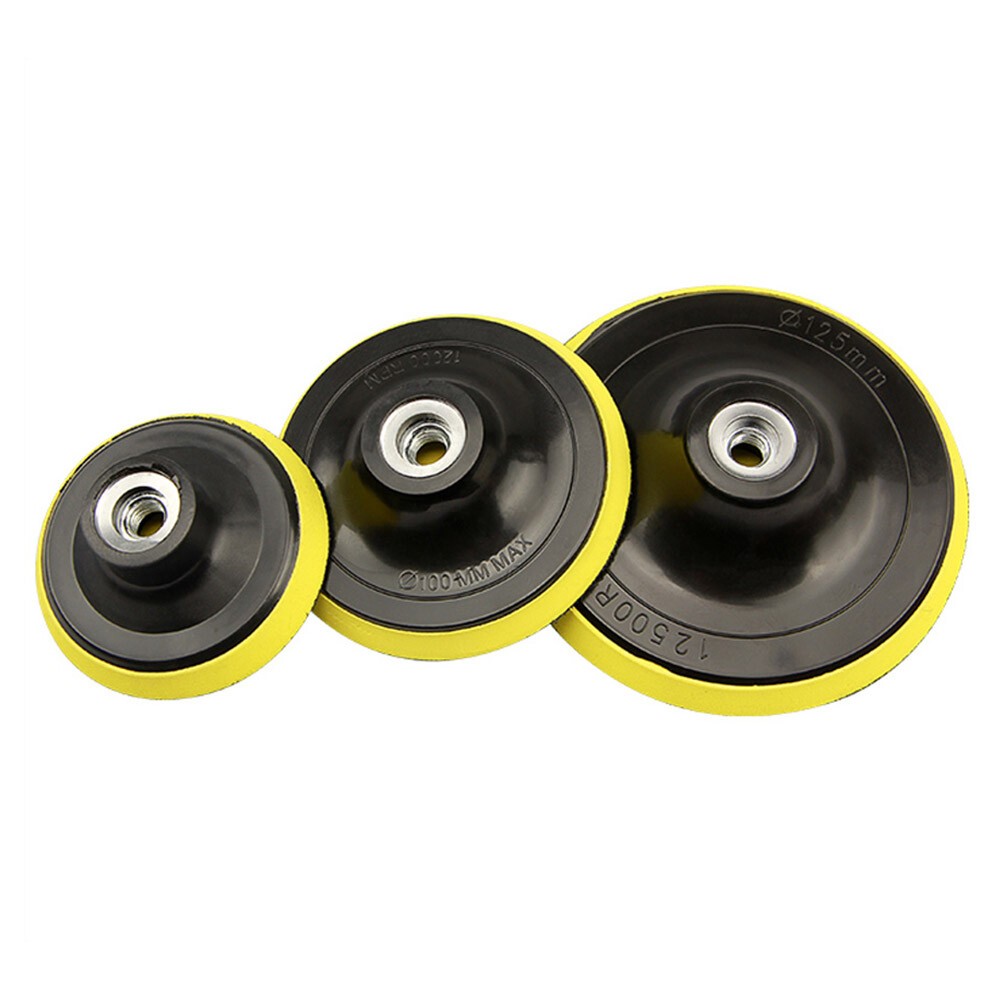 3/4/5/6/7 Inch Hook Loop Sand Polish Backing Pads M10/M14 Thread For Air Sander