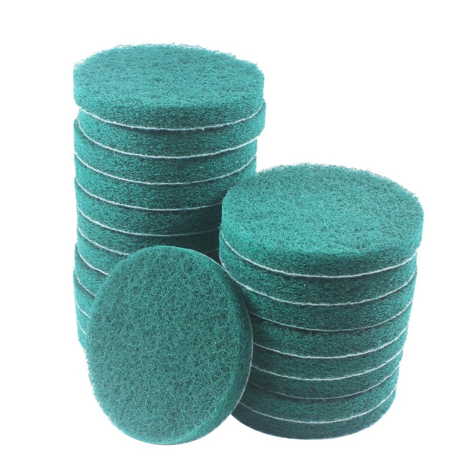 20 Pcs 5″ Drill Brush Scrubber Scouring Pads | 180 Grit, Hook & Loop Power Sc…