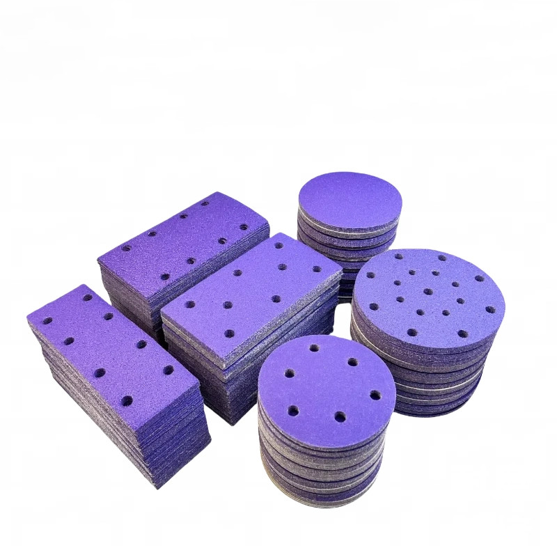 Ceramic Grain Sanding Discs Round/Square 40-800 Grit For Metal Wood Polishing