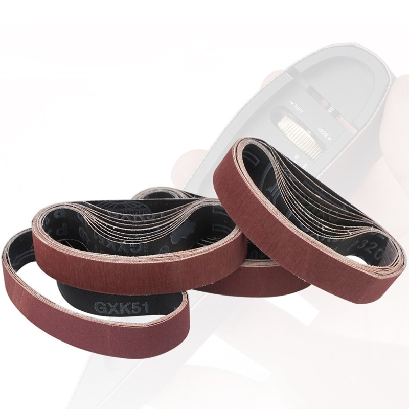 10 Pcs/Set 120/320/600 Grits Sanding Belts Anti-clogging Functions Sanding Band