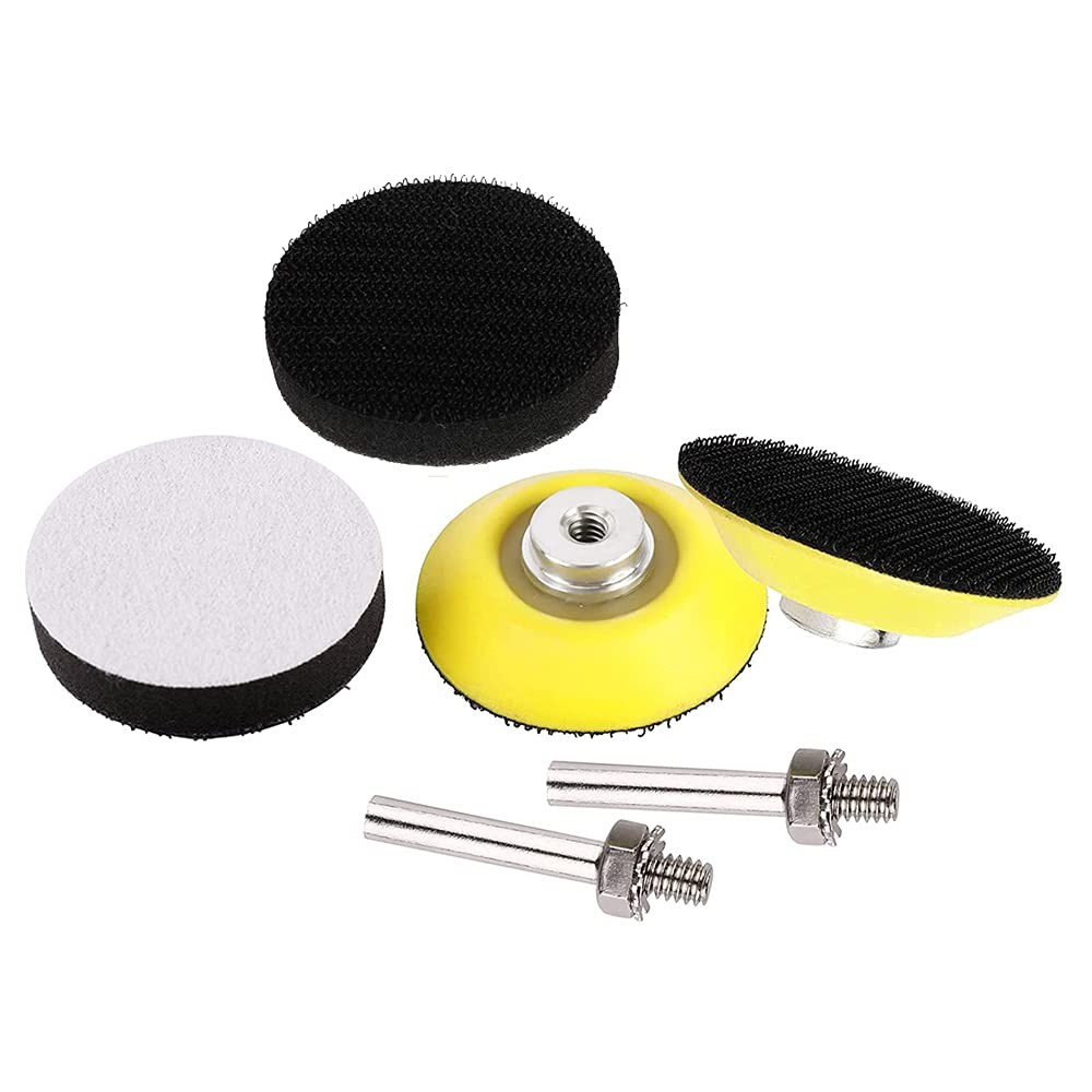 2 Inch Hook Loop Sanding Pad 1/4 Shank Foam Buffer Polishing Rotary Tool Accesso