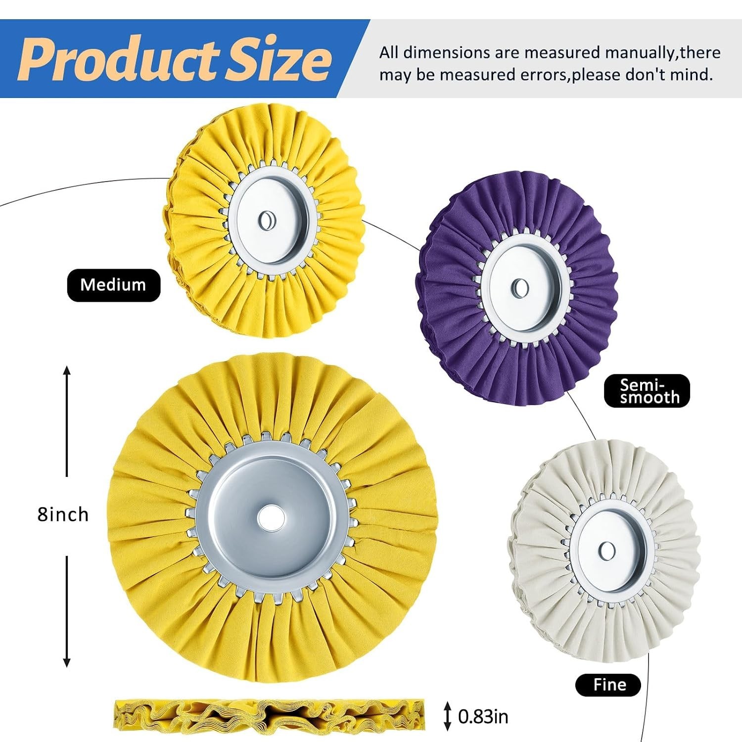 Airway Buffing Wheels in Stylish Color – 6 Pcs