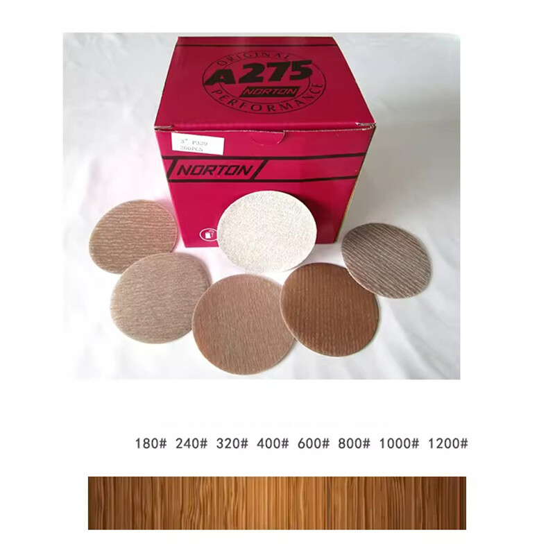 75/125mm A275 Hook&Loop Sanding Disc Pads 3/5Inch Orbital Sandpaper 80-1500 Grit