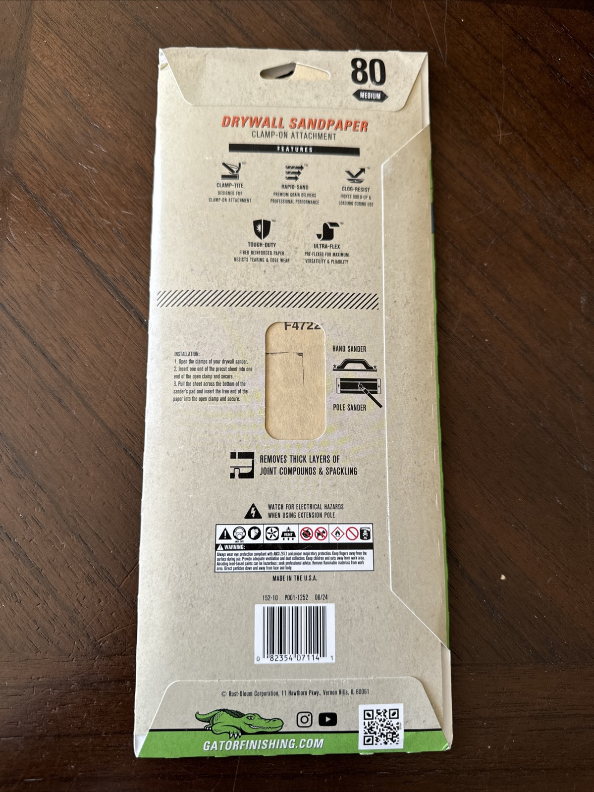 Gator Precut Drywall Sanding Screen Coarse 80 -Grit Sheet Clamp-On Sandpaper