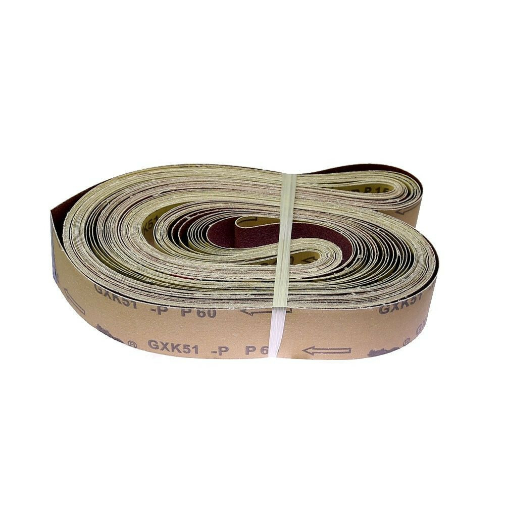 20Pcs 2000x50mm P40-800 Abrasive Sanding Belts Coarse Grinding to Fine Polishing