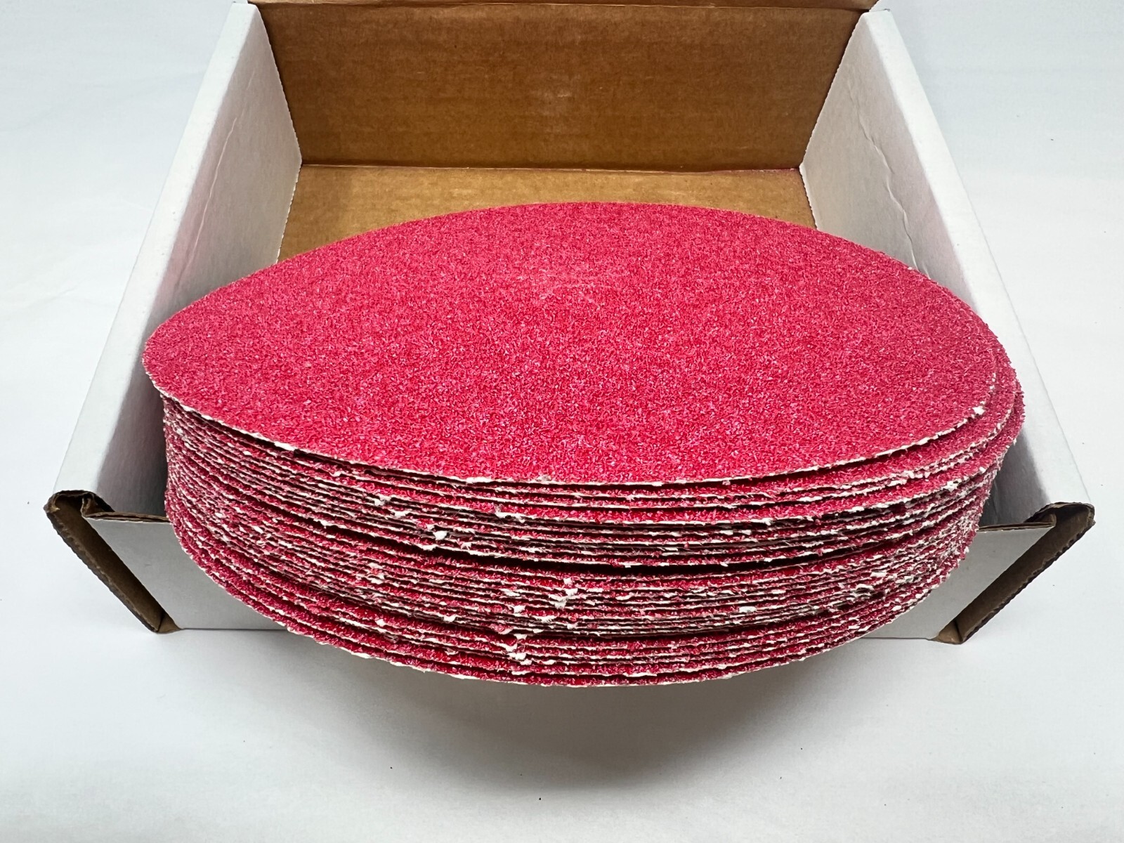 NEW Lot of (25) Norton Red Heat 7″ x 5/16″ Edger Discs VARIOUS GRITS AVALIABLE