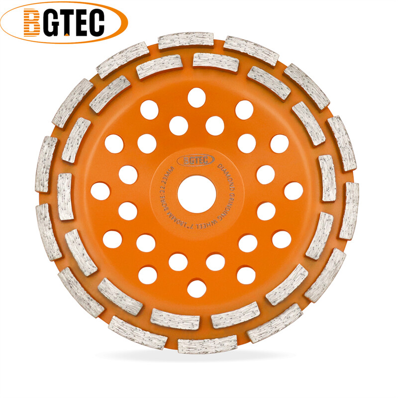 7”/180mm Double Row Diamond Grinding Wheel Granite Sanding Disc for Marble Tile