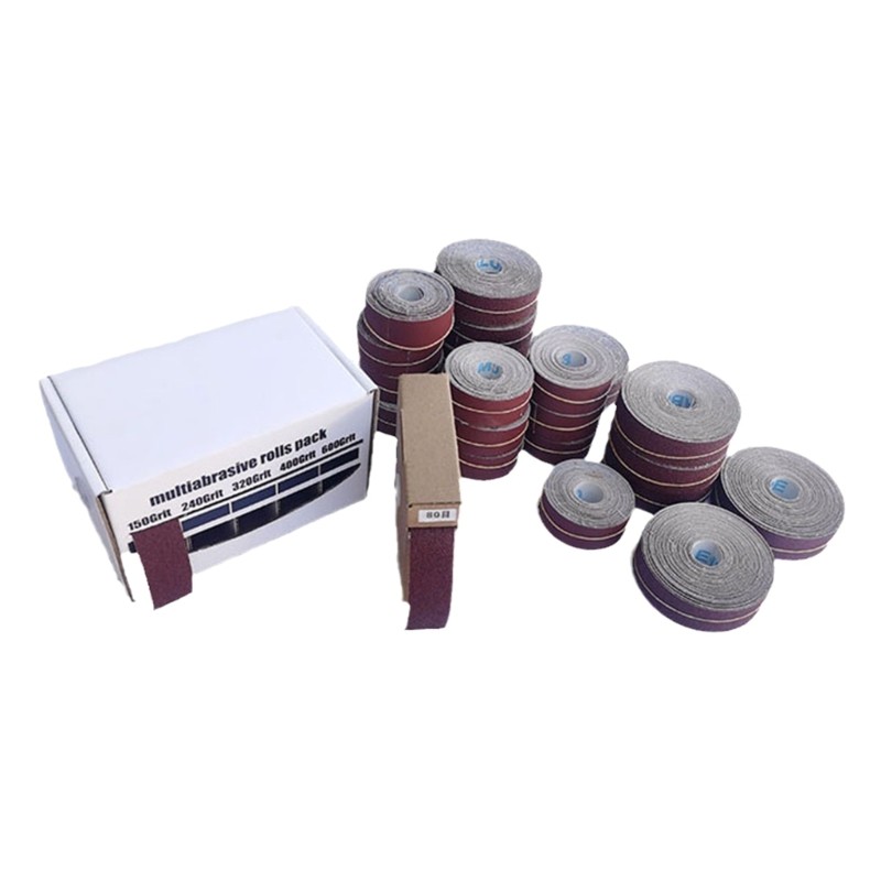80/100/120/150/240/180/400/600/800/320 Grit Sandpaper Rolls with Dispenser