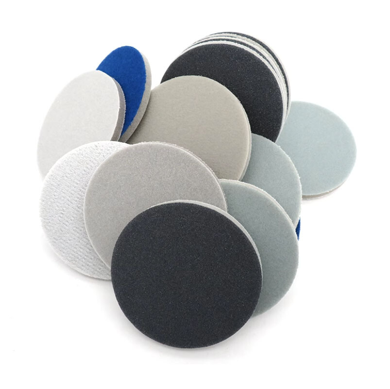 Backed Sponge Disc Sandpaper Grinding &Polishing 5mm Dia:25/30/50/75/100/125/150