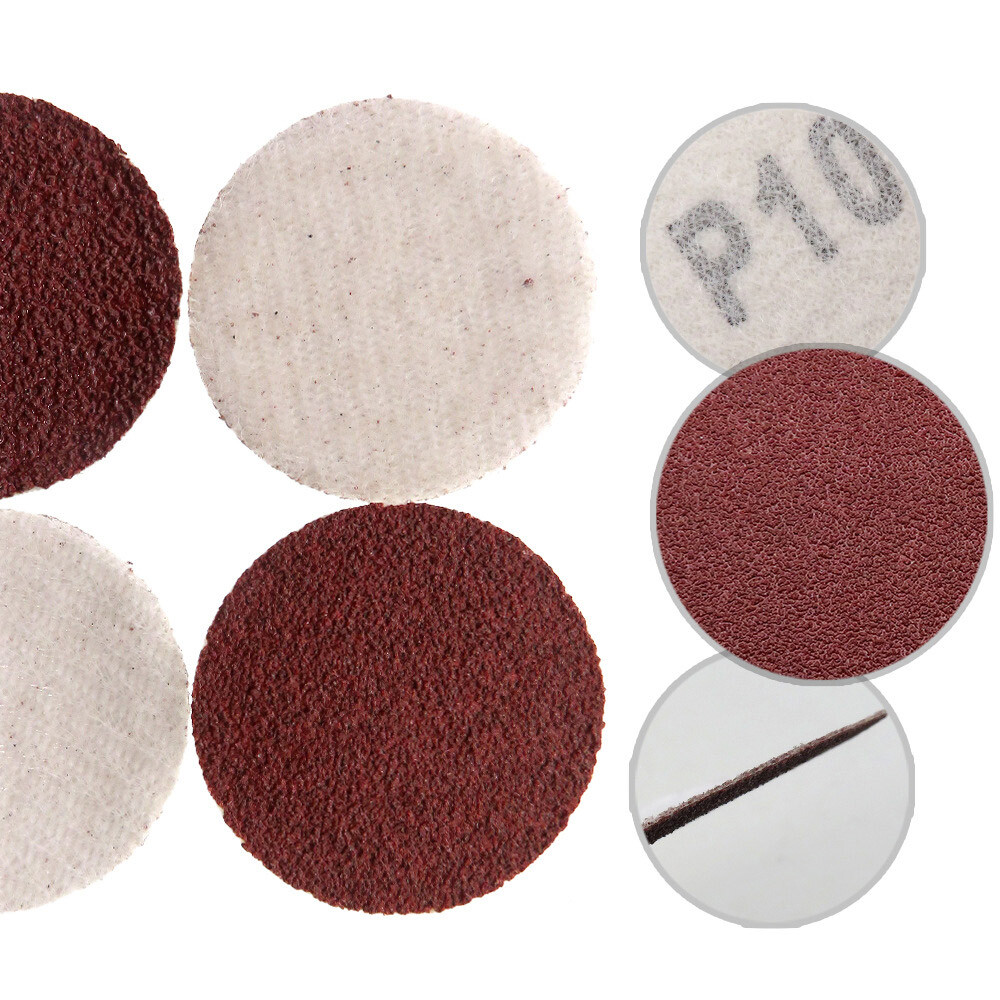 1 Inch Sanding Disc Sandpaper Pad For Drill Wet And Dry Hook & Loop 60-2000 Grit