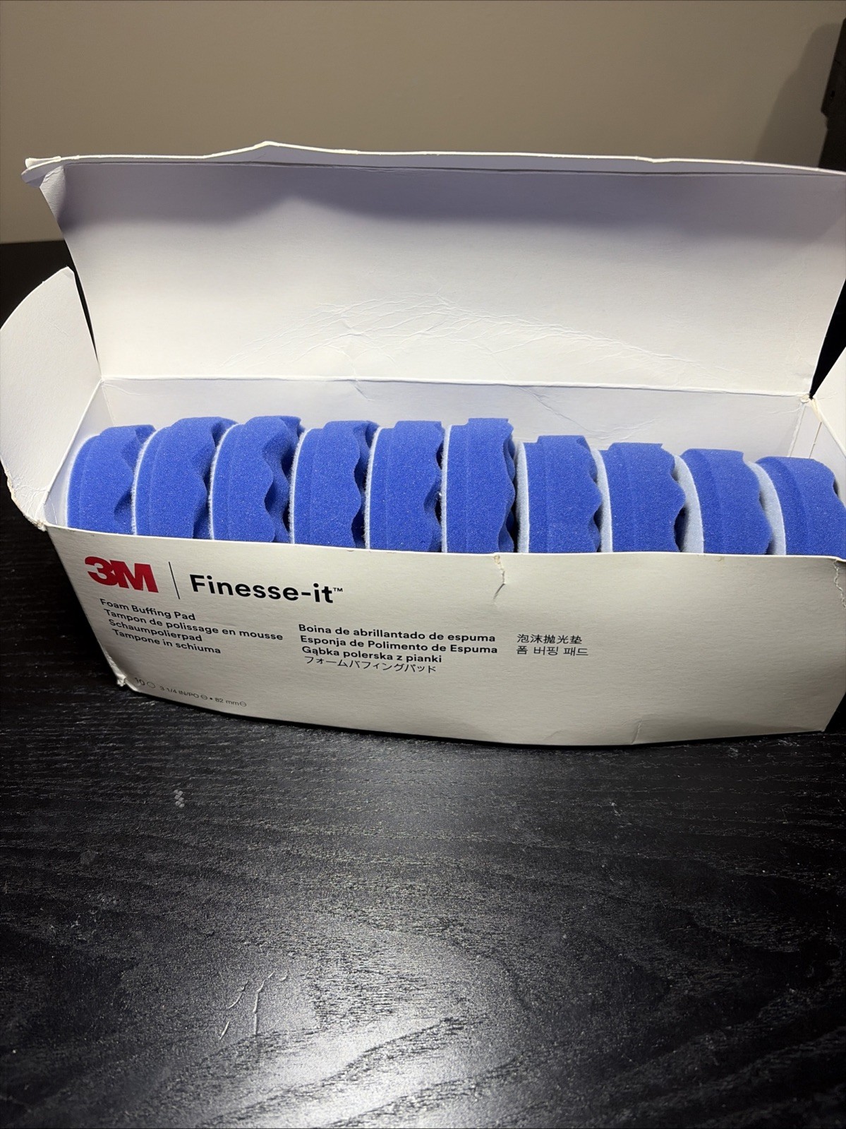 3M Finesse-It 39577 Blue Foam Buffing Pad 82mm 3.25” Pack of 10 Finishing Polish
