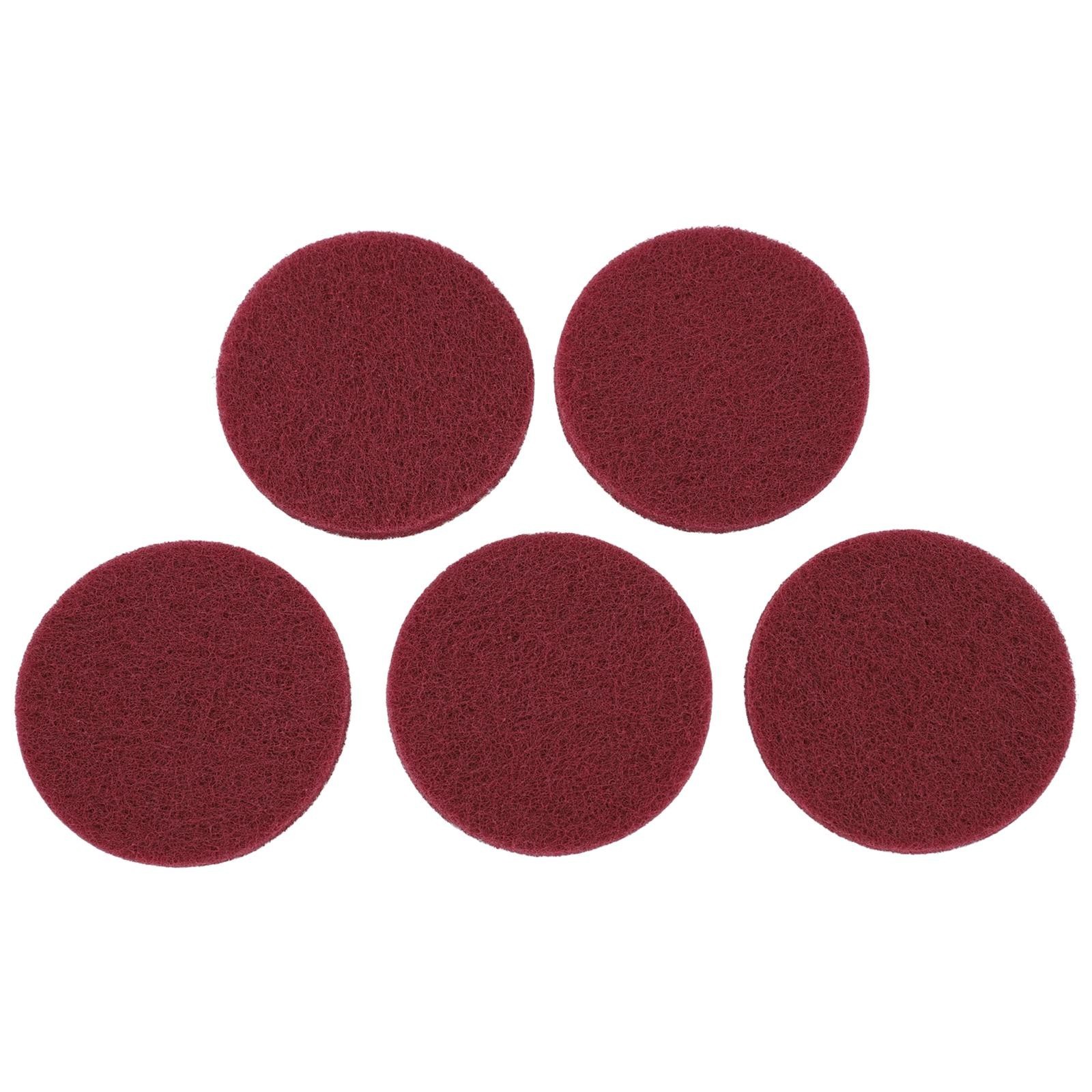 Nylon Industrial Scouring Pad Cleaning Cloth Scrub Polishing Pad 4Inch 5Pieces