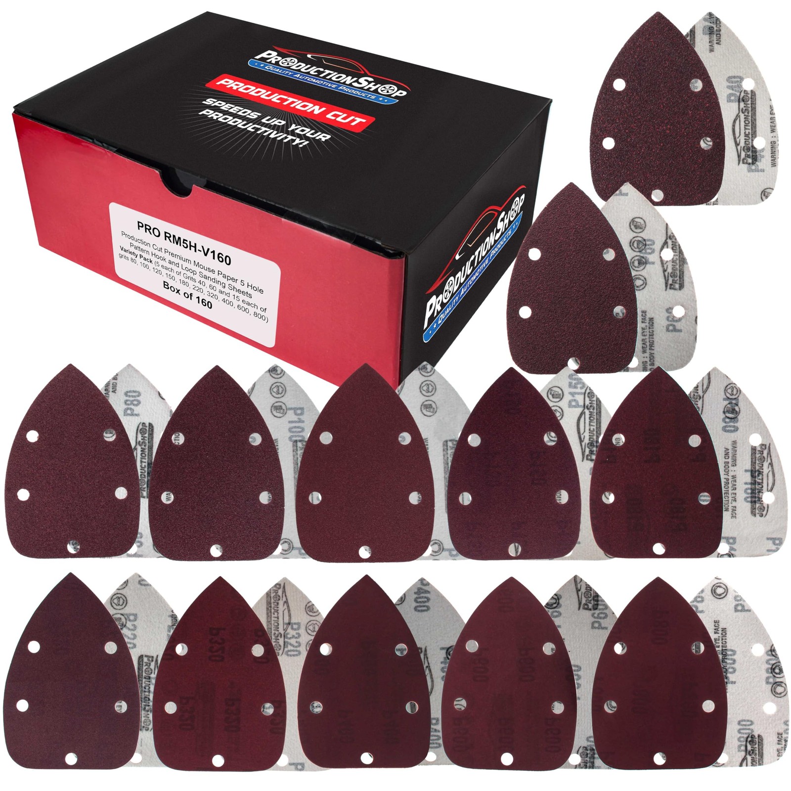 ProductionShop Premium 5-Hole Pattern Mouse Detail 5.5″ x 3.85″, Oxide Brown