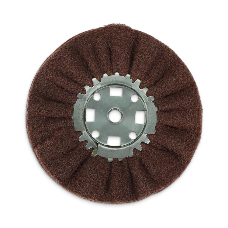 8″ Satin Surface Prep Airway Buffing Wheel 3″ Center Plate x 5/8″ Arbor Hole