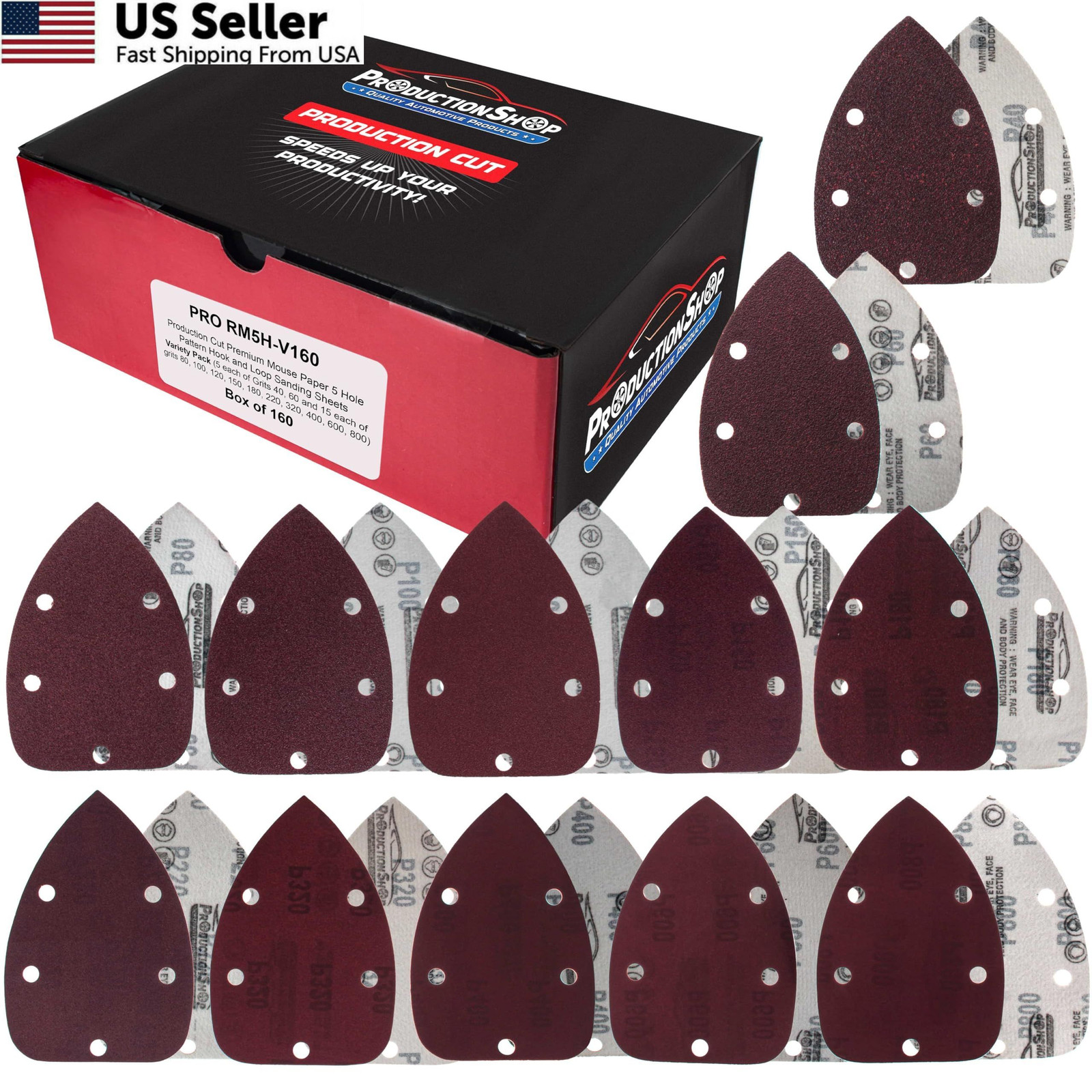 ProductionShop Premium 5-Hole Pattern Mouse Detail 5.5″ x 3.85″, Oxide Brown