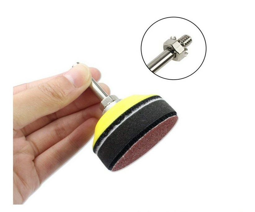 100PCS 2″ Sanding Discs Pad Kit+Backer Plate 1/4″ Shank Includes 80-3000 Grit