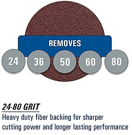 Starcke Premium Resin Fiber Discs 25 Pack Heavy Duty Aluminum Oxide