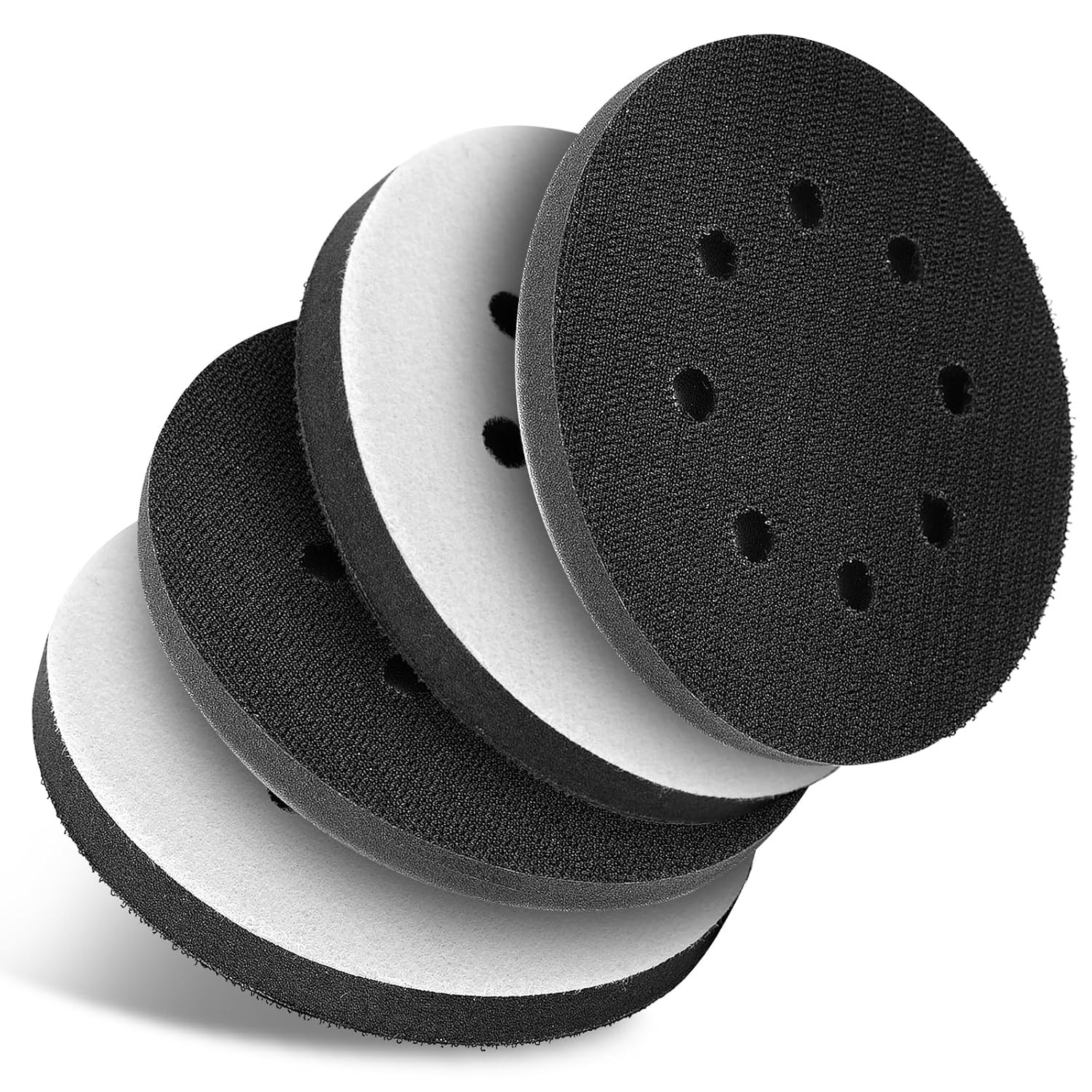 4 Pack Orbital Sander Foam Pad, Professional Foam Sanding Pads for Orbital Sande