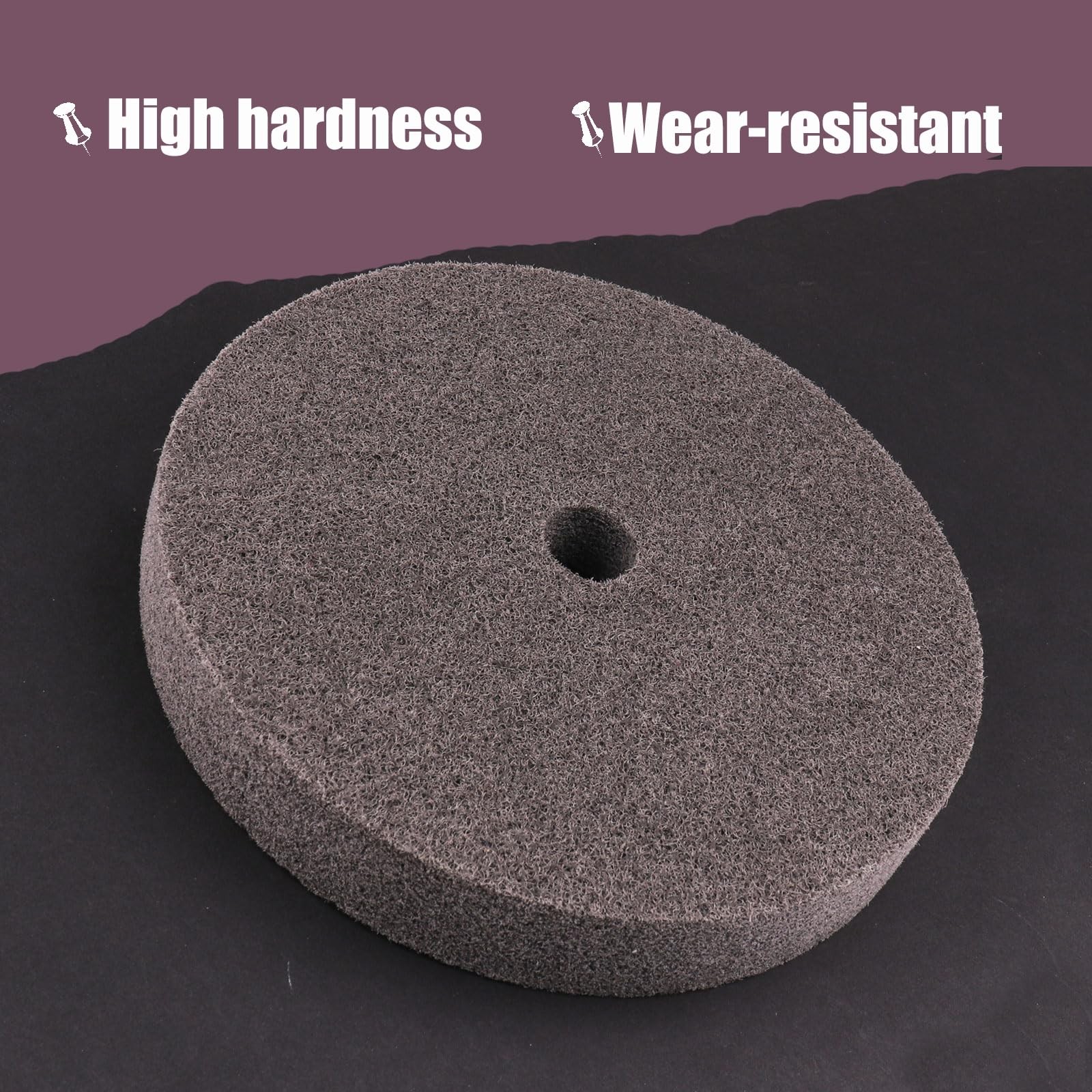 6 Inch Fiber Buffing Wheel,7P Hardness Fiber Polishing Wheel,180# Quick Chang…