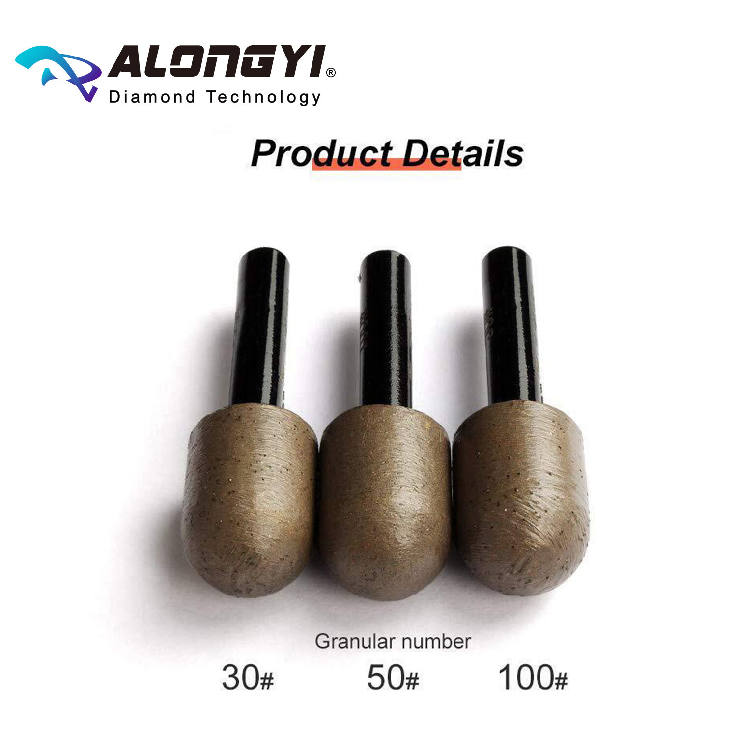 3PCS Diamond Sintered Setting Point Marble Granite Stone HoleGrooveGrindingWheel