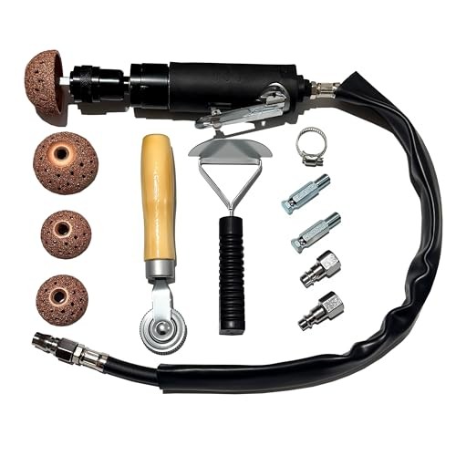 Car Air Tire Repair Polish Patch Tools Set, Include 2500rpm Low Speed Air Tire