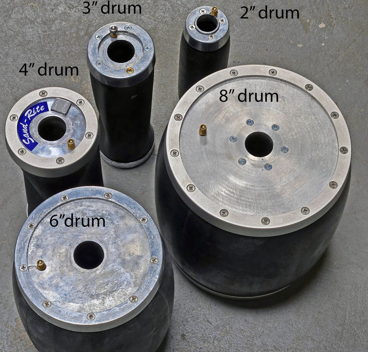 Sand-Rite Pump Bag Pneumatic Inflatable Sanding Drum 6.25″ dia. x 7″ width
